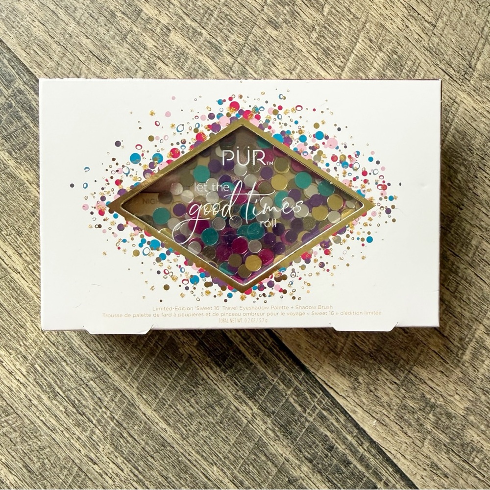 PUR Eyeshadow Palette Let The Good Times Roll Pink Neutral Tan Compact Makeup
